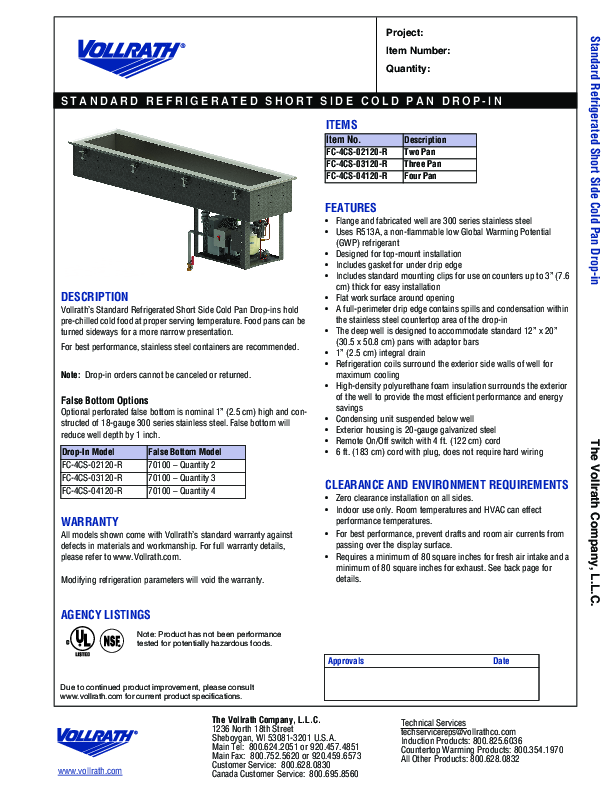 Cutsheet