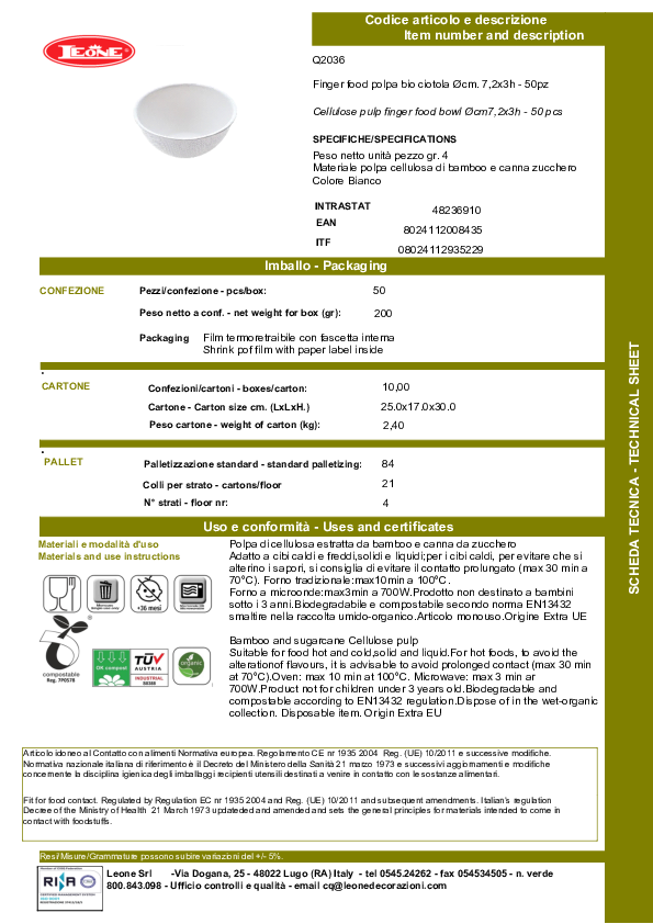 Cutsheet