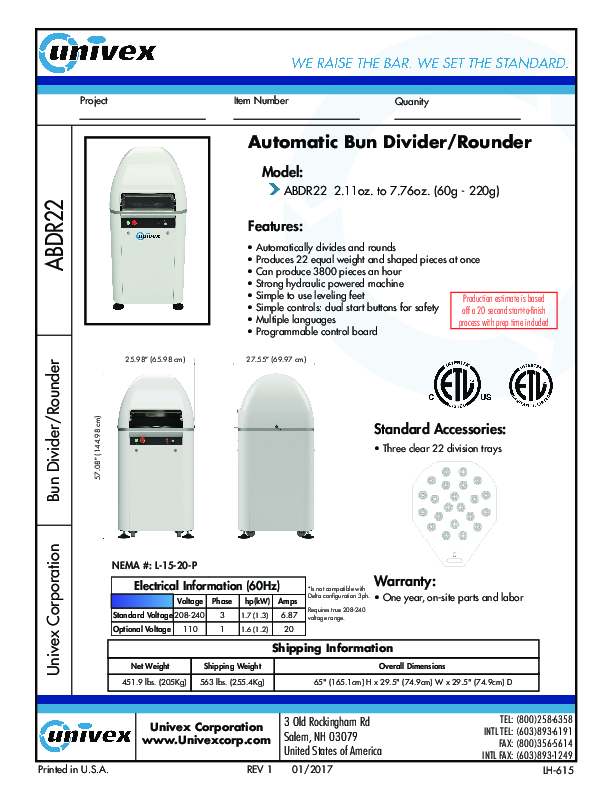 Cutsheet