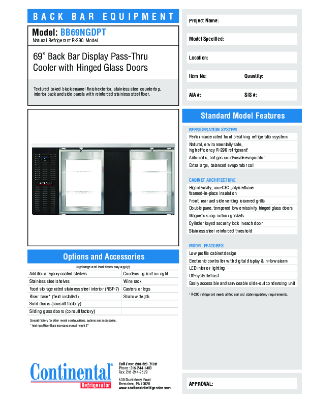 Cutsheet