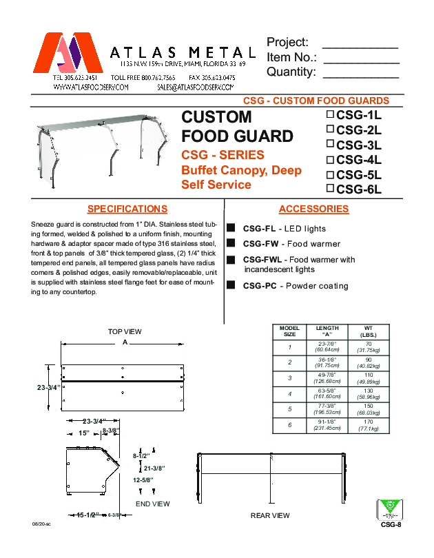 Cutsheet