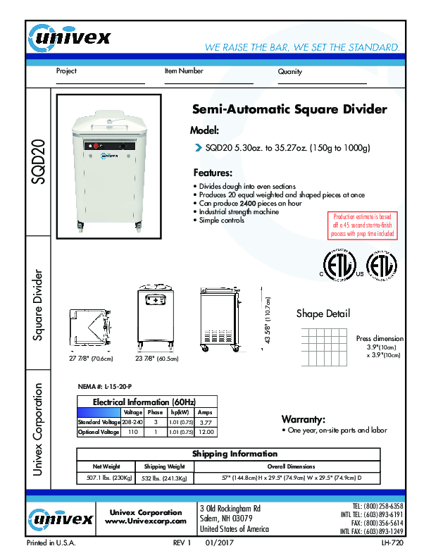 Cutsheet