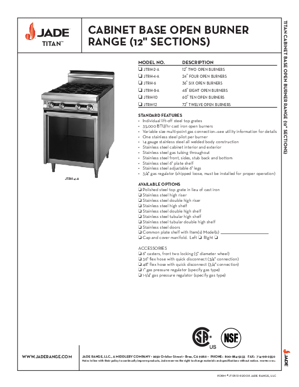 Cutsheet