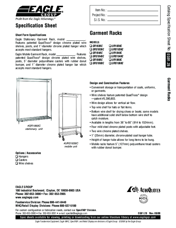 Cutsheet