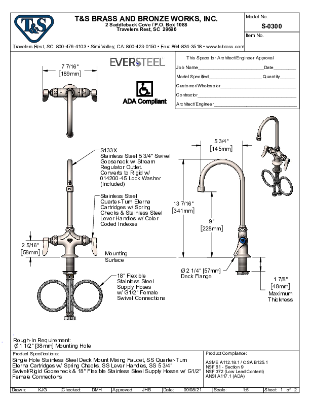 Cutsheet