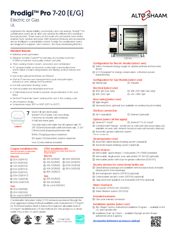 Cutsheet