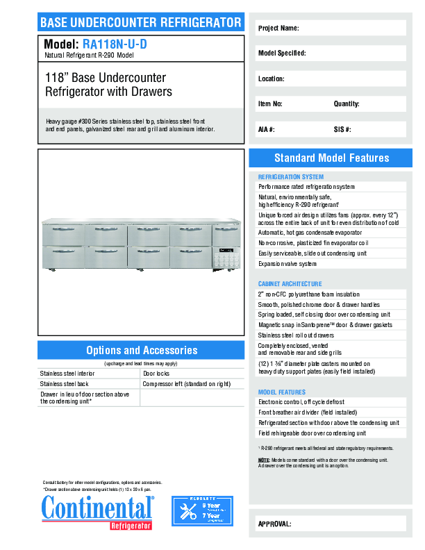 Cutsheet