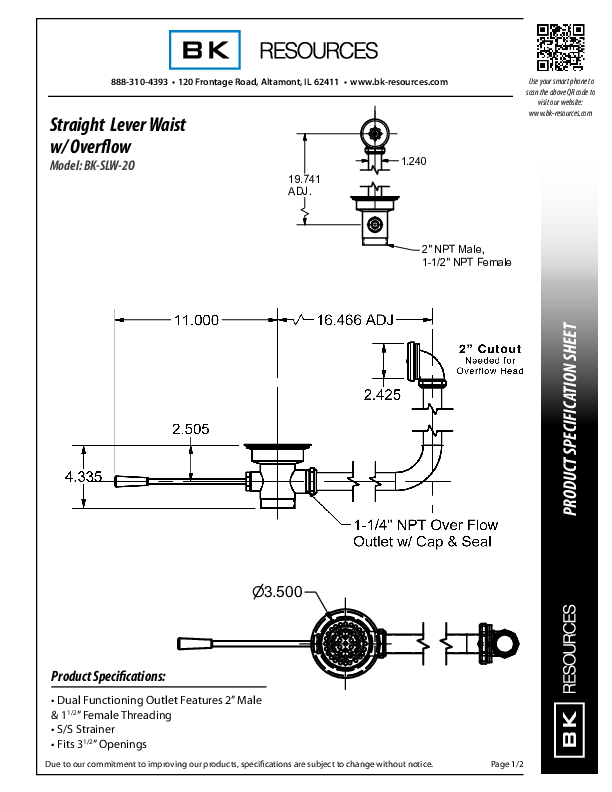 Cutsheet