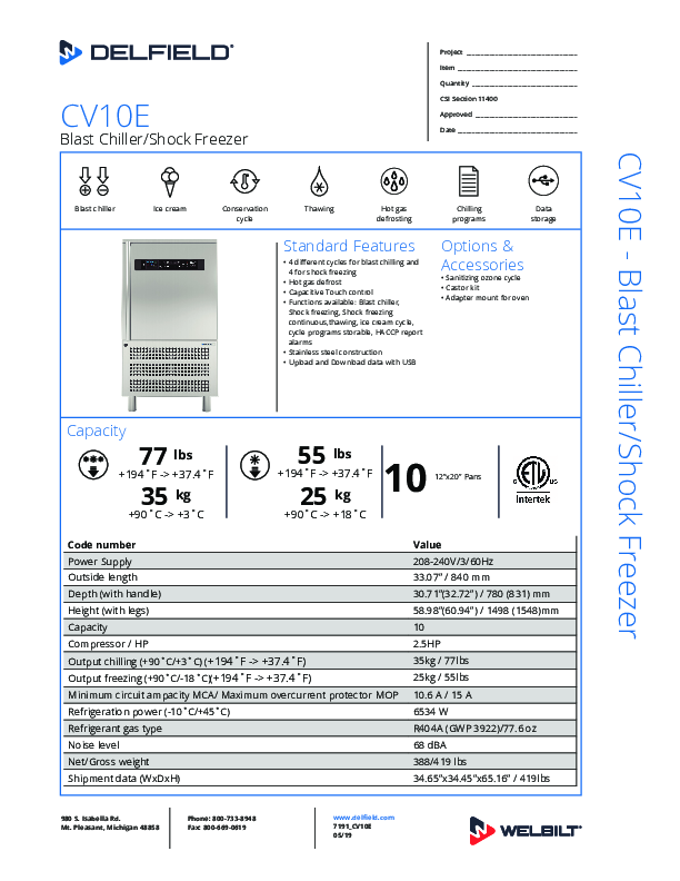 Cutsheet