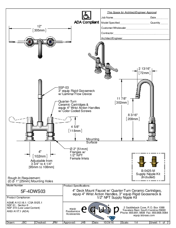 Cutsheet