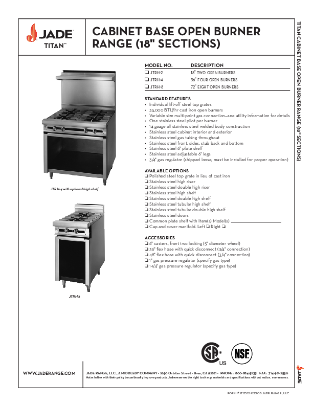 Cutsheet