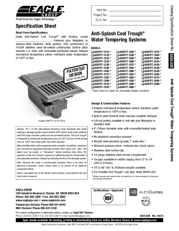 Cutsheet