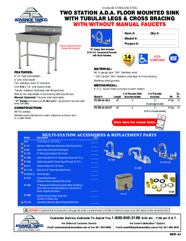 Cutsheet