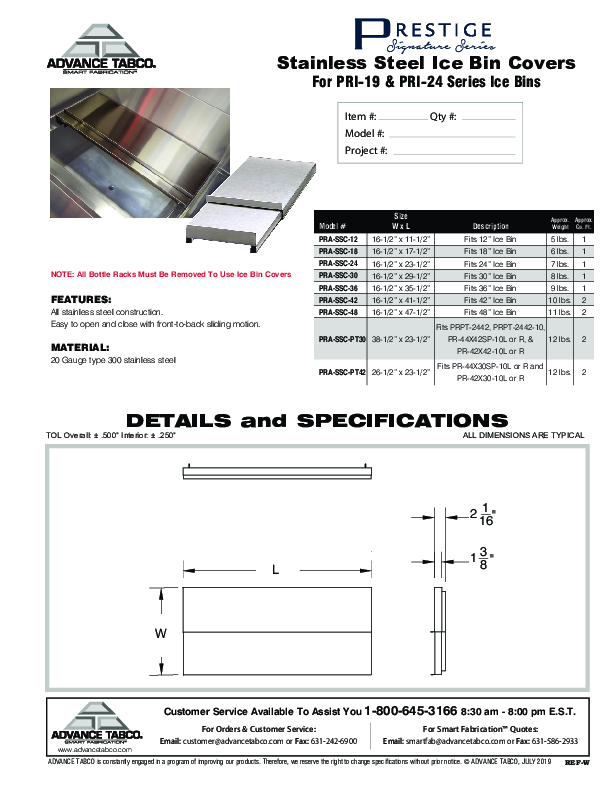 Cutsheet