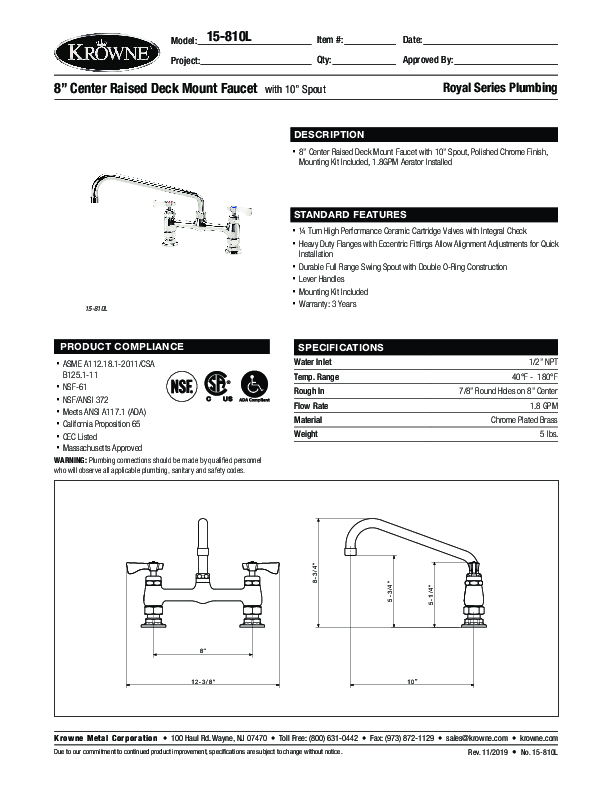 Cutsheet