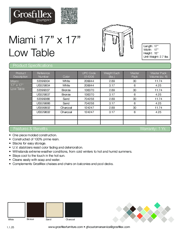 Cutsheet