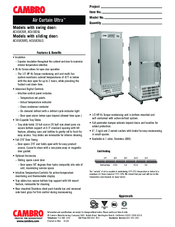 Cutsheet