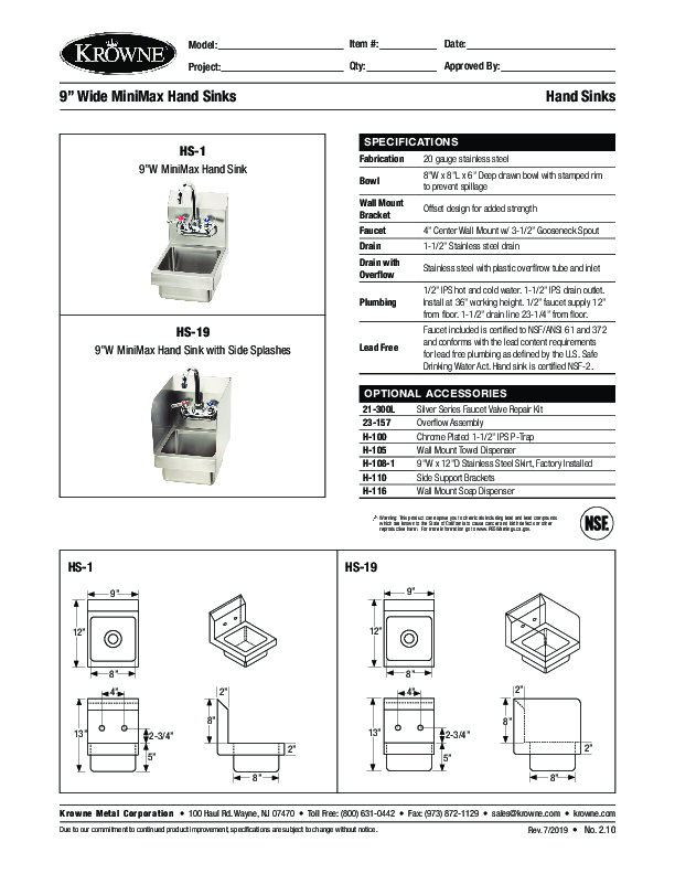 Cutsheet