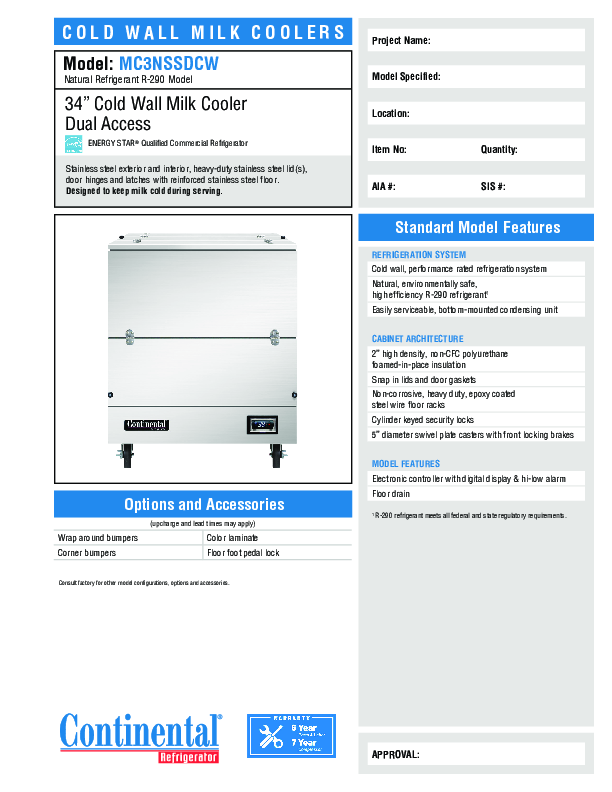 Cutsheet