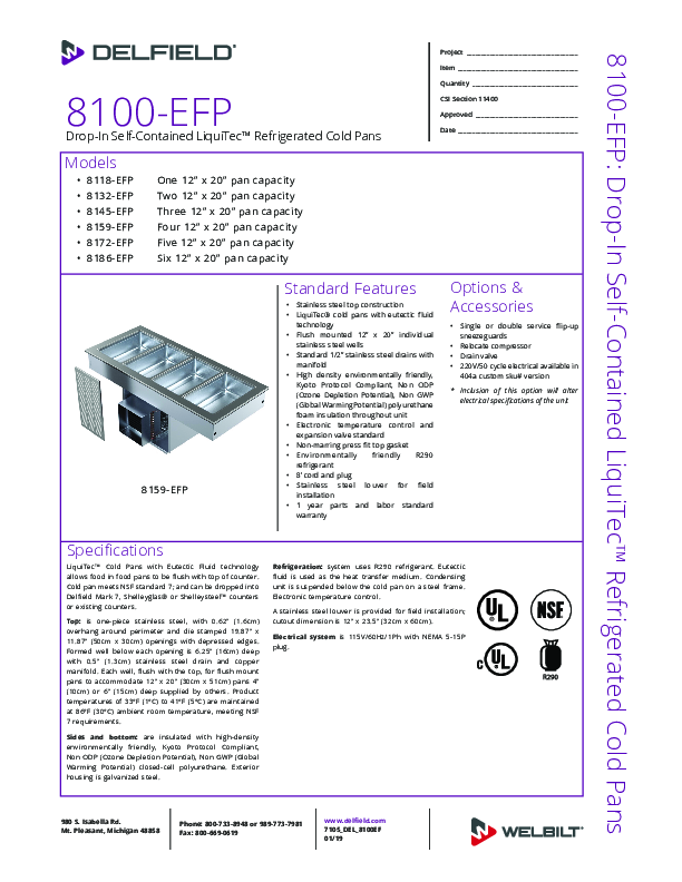 Cutsheet