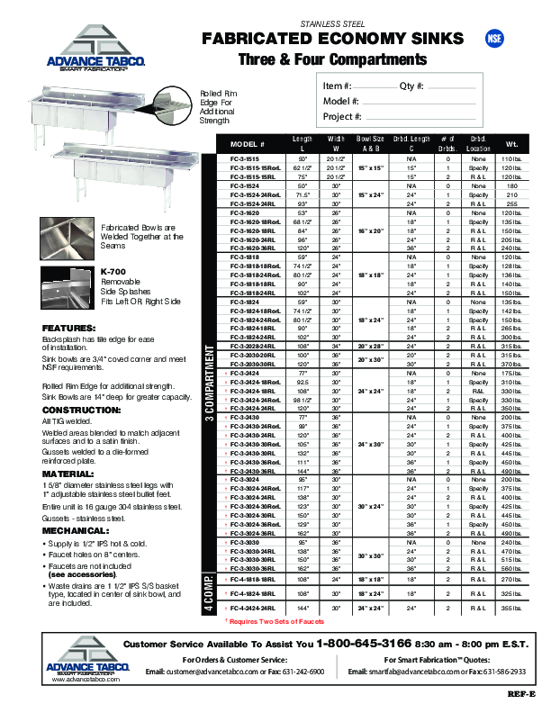 Cutsheet