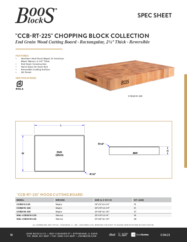 Cutsheet