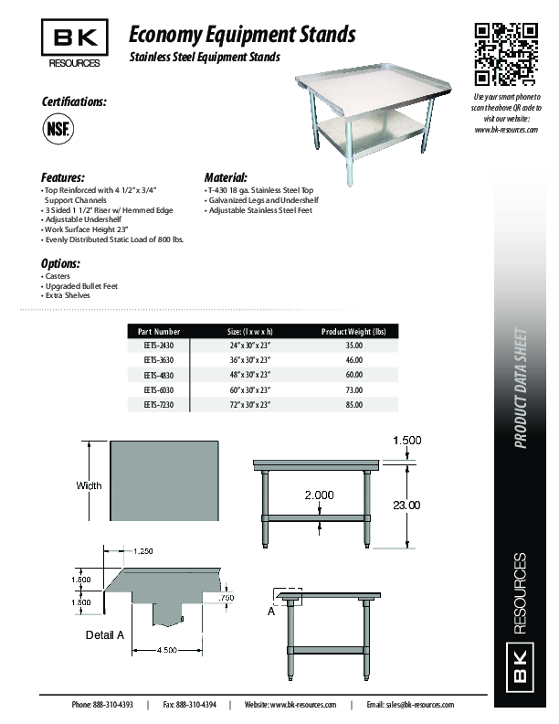 Cutsheet