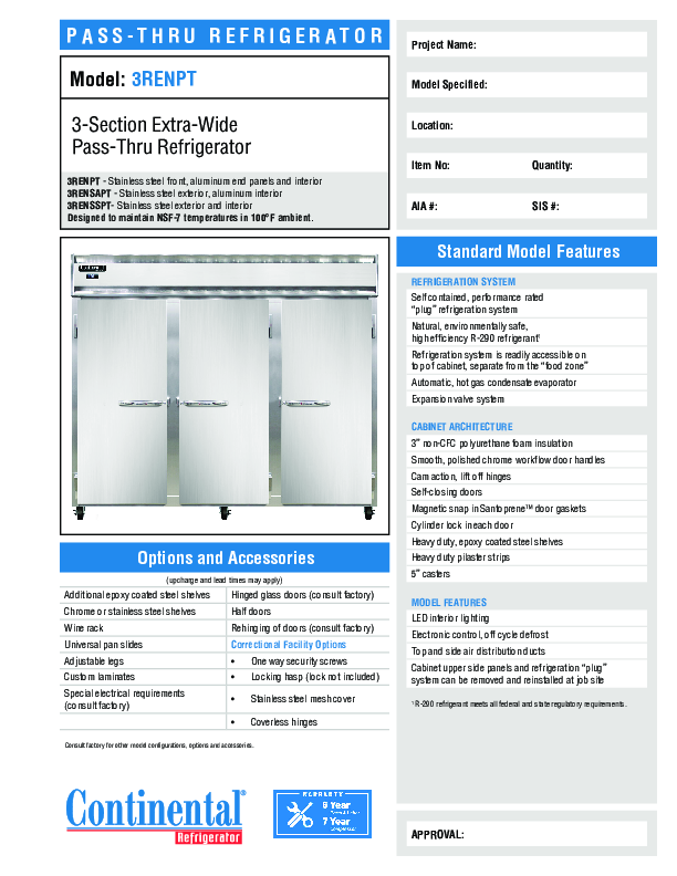 Cutsheet