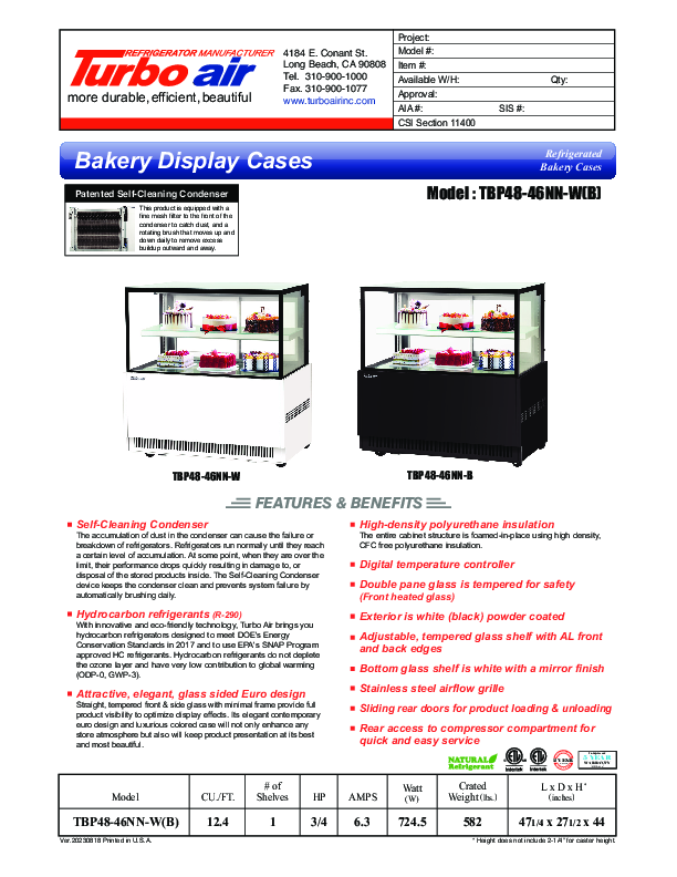 Cutsheet