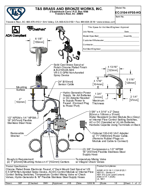 Cutsheet