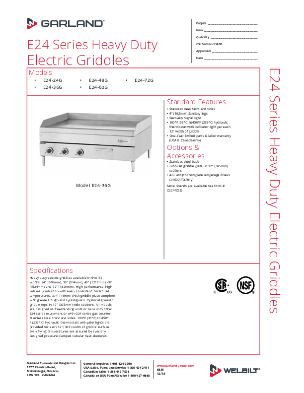 Cutsheet