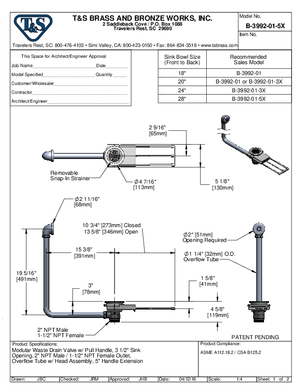 Cutsheet