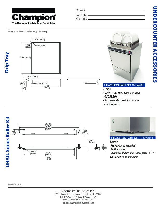 Cutsheet