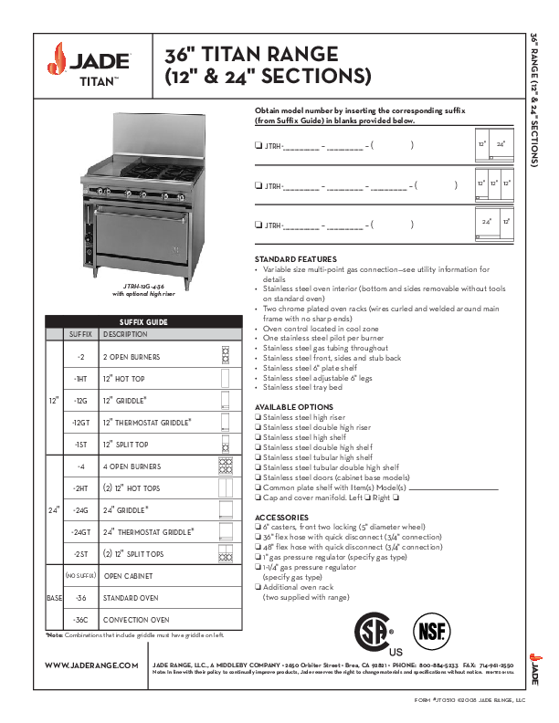 Cutsheet