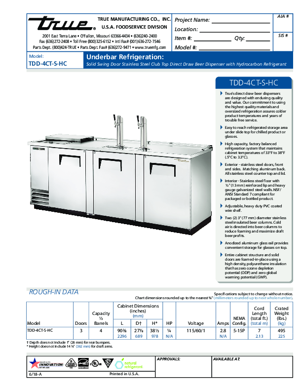 Cutsheet