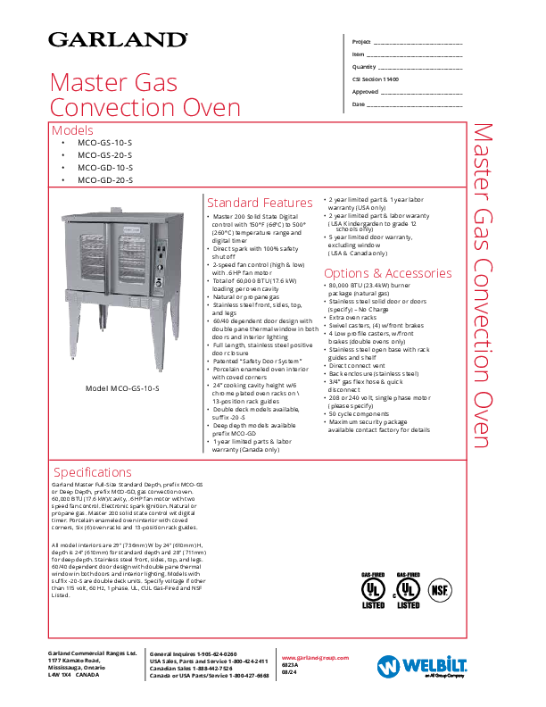 Cutsheet