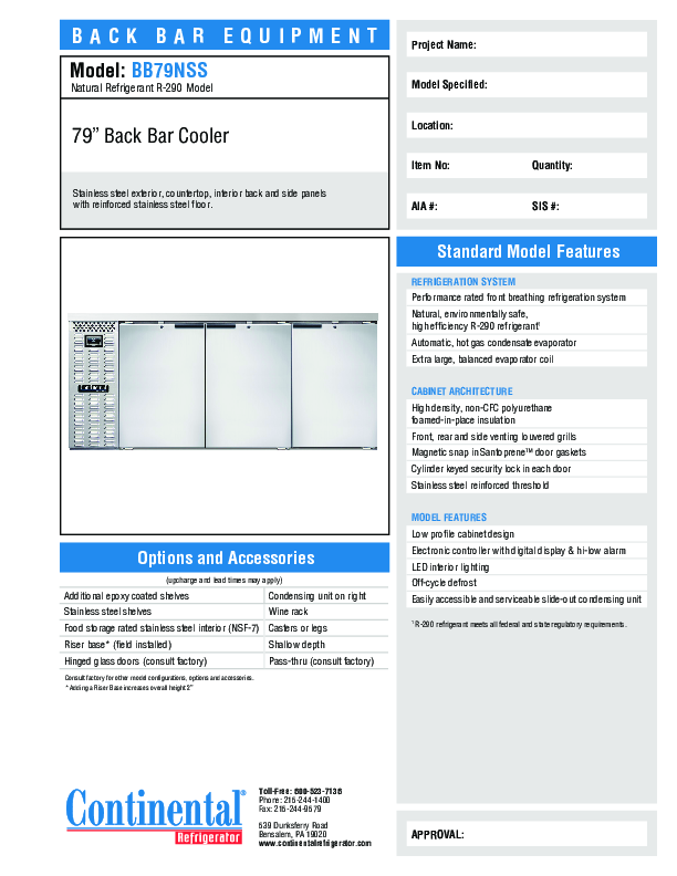 Cutsheet