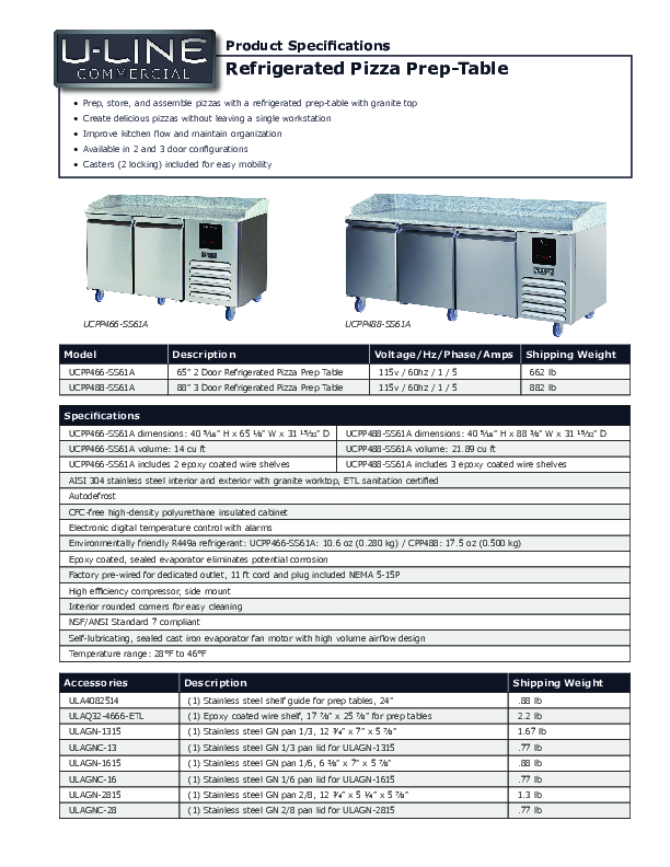 Cutsheet