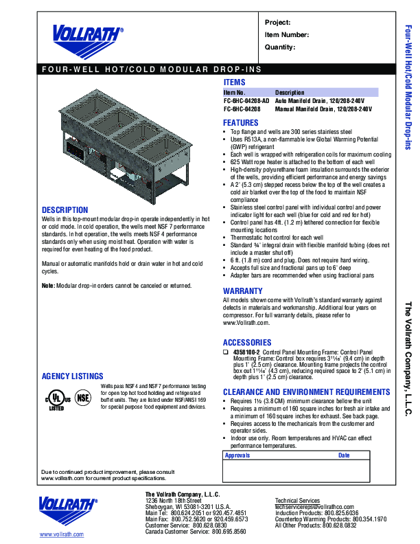 Cutsheet