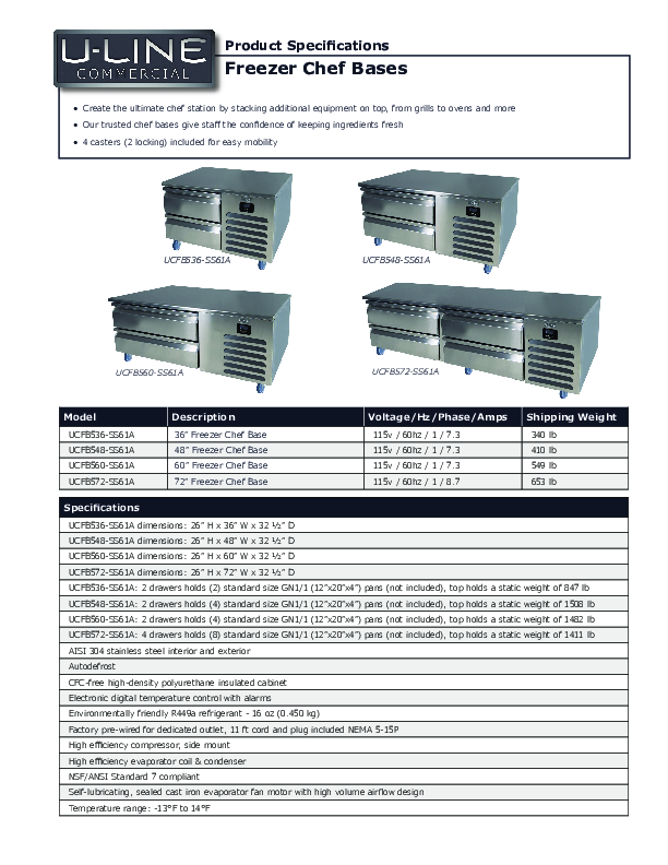 Cutsheet