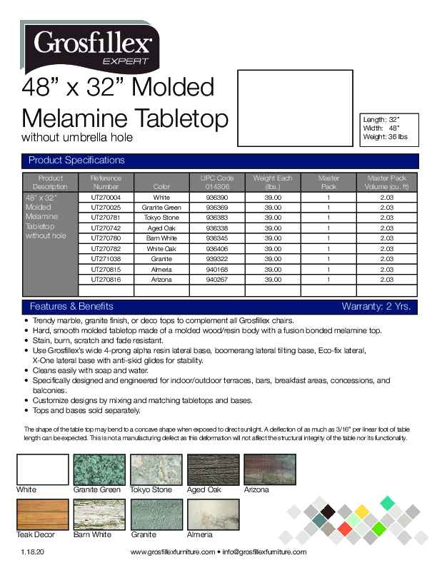 Cutsheet