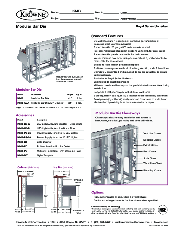 Cutsheet