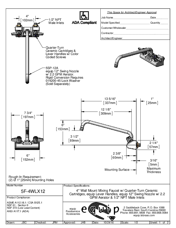 Cutsheet