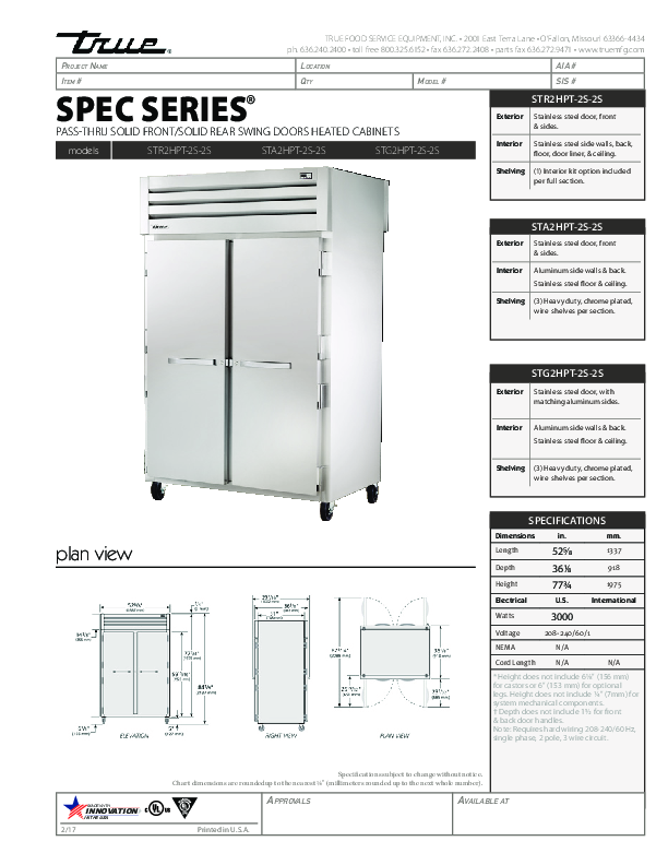 Cutsheet