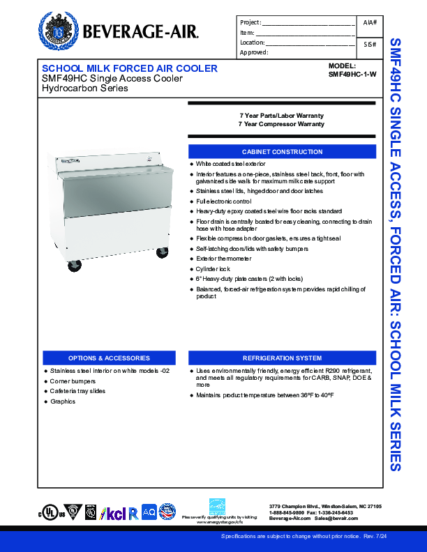 Cutsheet