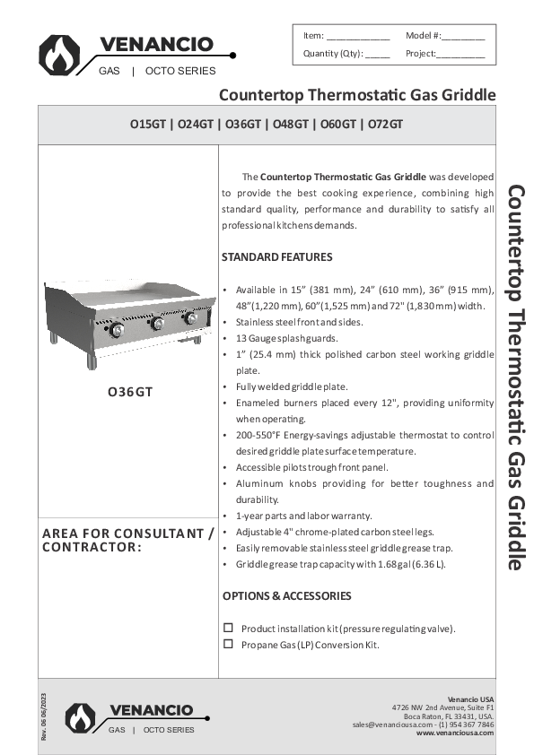 Cutsheet