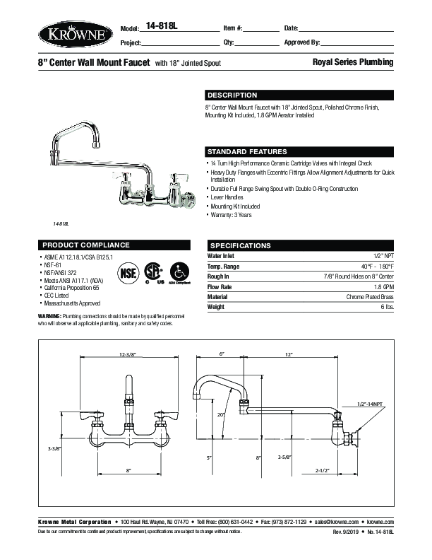 Cutsheet