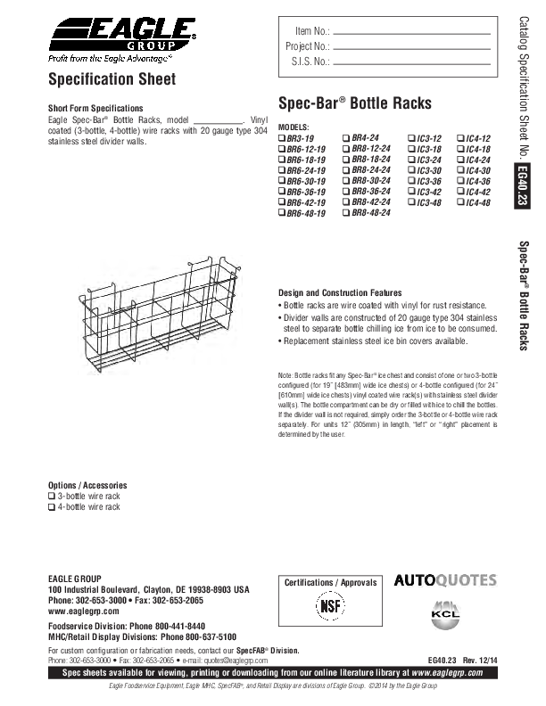 Cutsheet