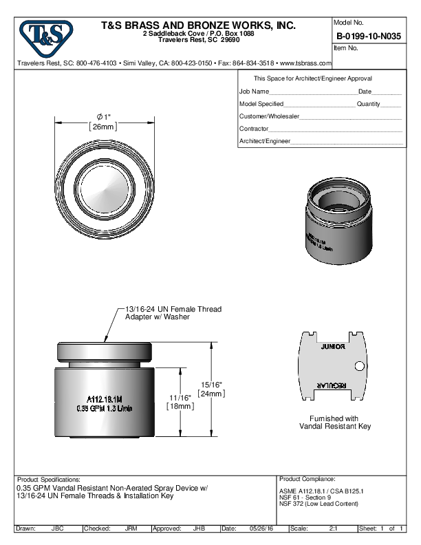 Cutsheet