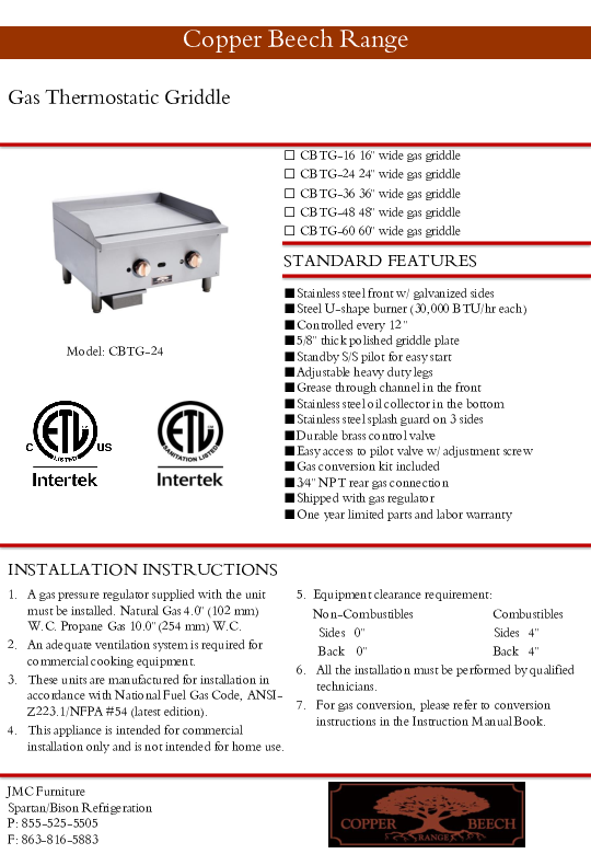 Cutsheet